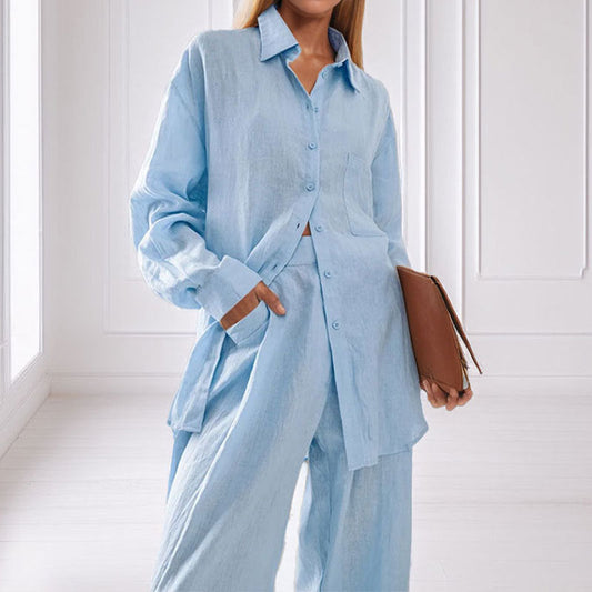 Dakota | Women's Relaxed Linen Two Piece Shirt Set