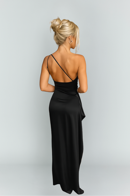 Nicole | Women's Elegant One-Shoulder Maxi Dress
