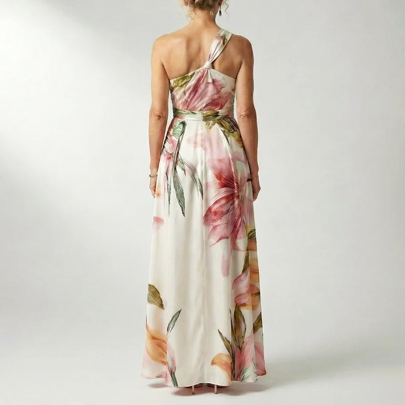 Reese | Women's Evening Printed Halter Neck Dress