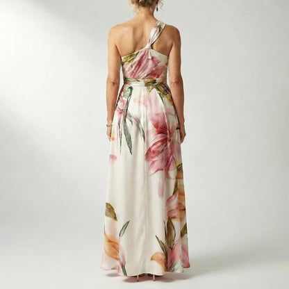 Reese | Women's Evening Printed Halter Neck Dress