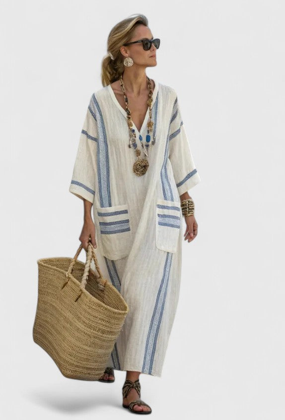 Beige/Light Blue
