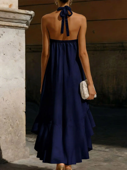 Carlie | Women's Halterneck Summer Maxi Dress