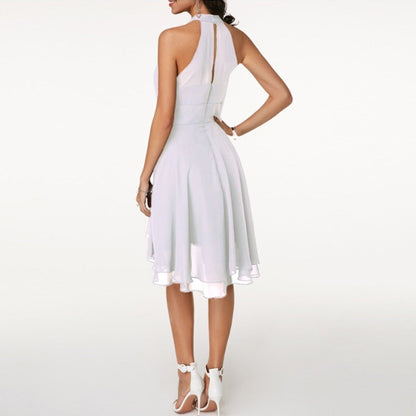 Lily | Women's Summer Neckholder Midi Dress