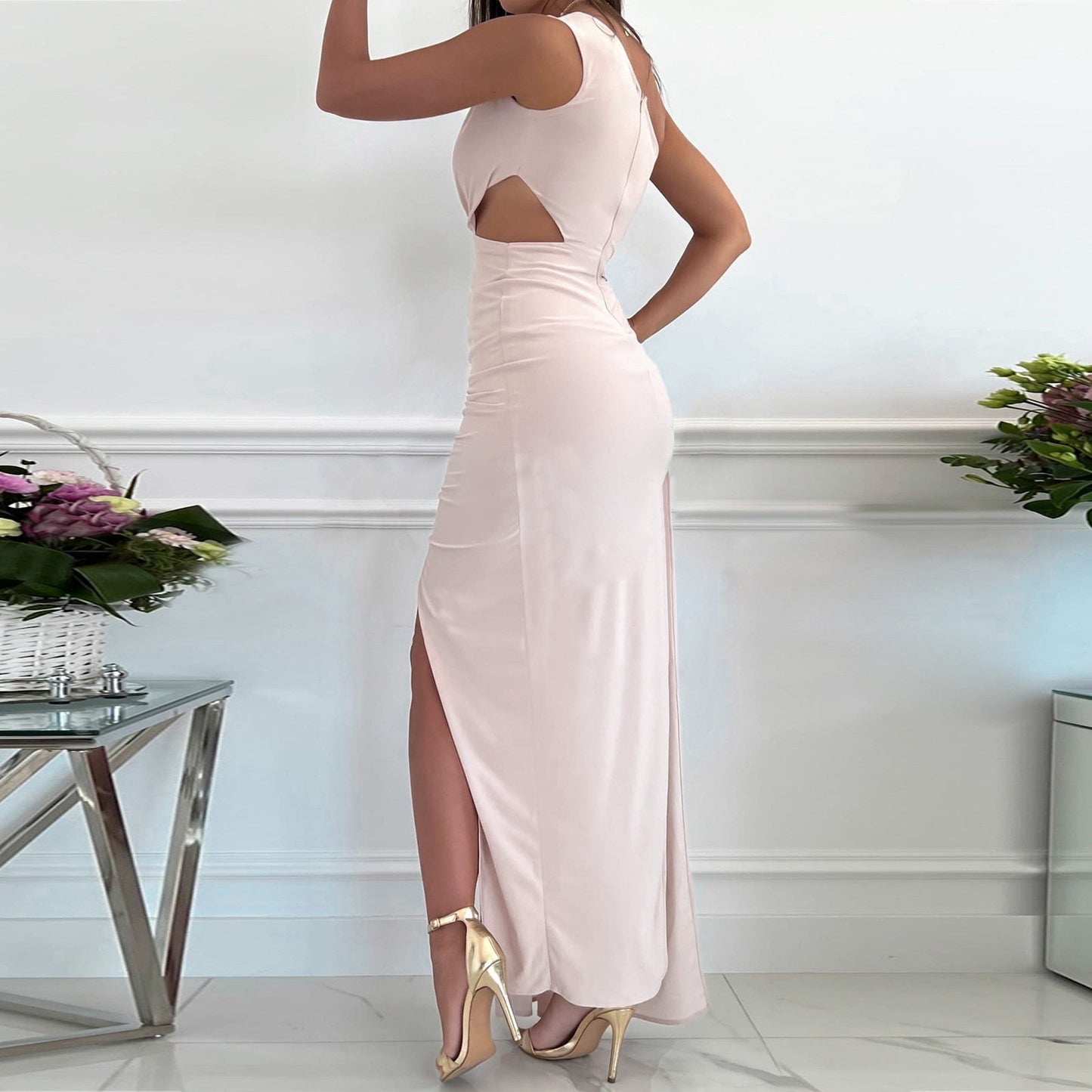 Rachel | Women's Evening One-Shoulder Maxi Dress