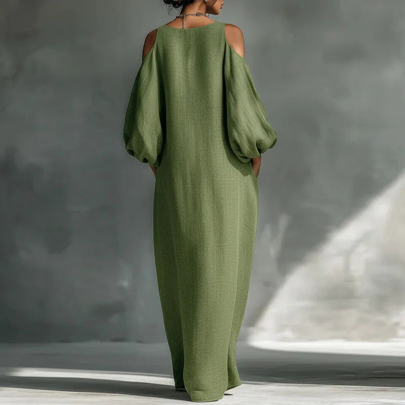 Ayana | Women's Puffed Sleeves Boho Maxi Dress