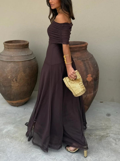 Hannah | Women's Summer Off-Shoulder Evening Dress