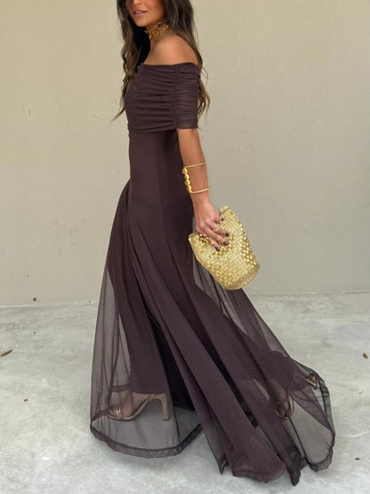Hannah | Women's Summer Off-Shoulder Evening Dress