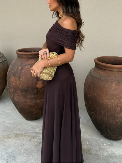 Hannah | Women's Summer Off-Shoulder Evening Dress