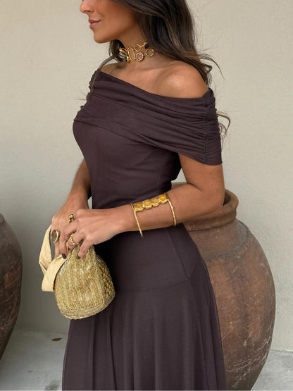 Hannah | Women's Summer Off-Shoulder Evening Dress