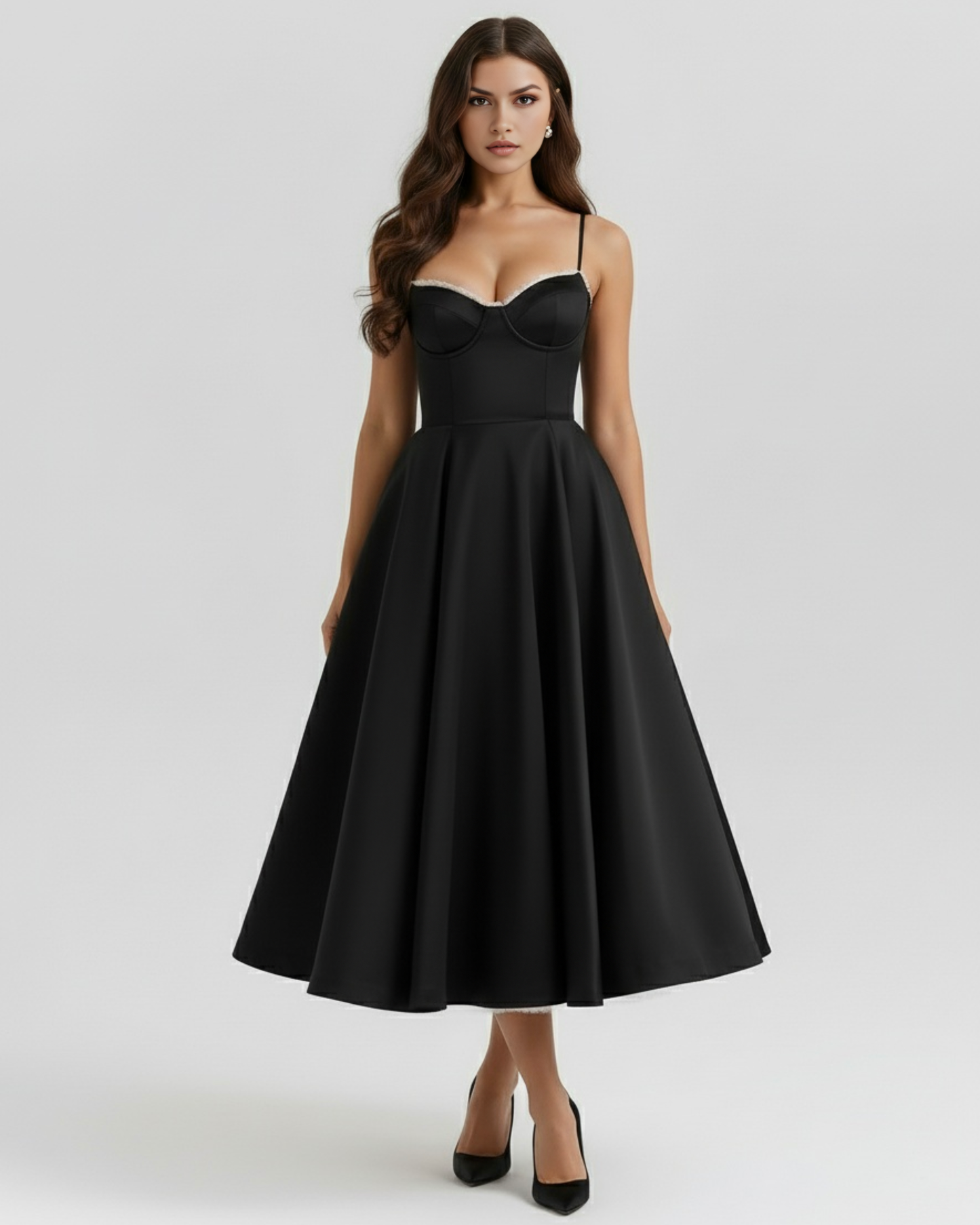 Lucy | Women's Elegant A-Line Midi Dress