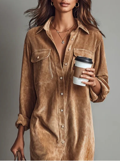 Dahlia | Women's Relaxed Button-Up Midi Dress