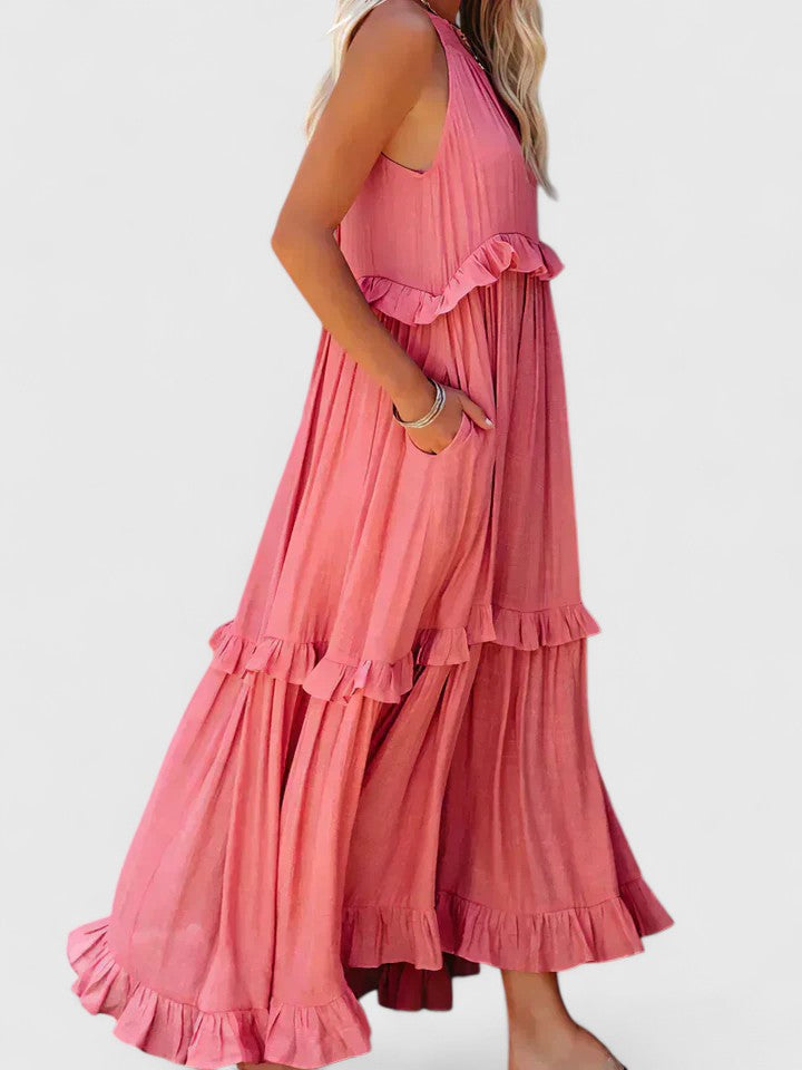 Morgan | Women's Elegant Draped Maxi Dress