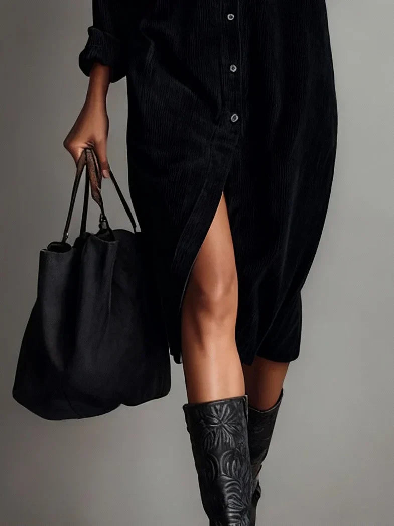 Dahlia | Women's Relaxed Button-Up Midi Dress