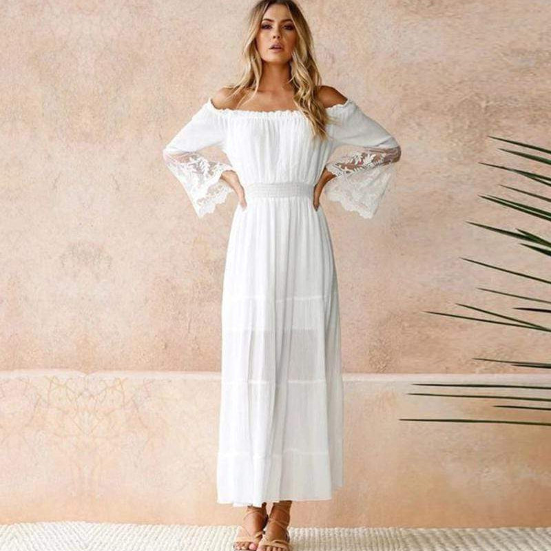 Natalie | Women's Elegant Off-Shoulder Summer Dress