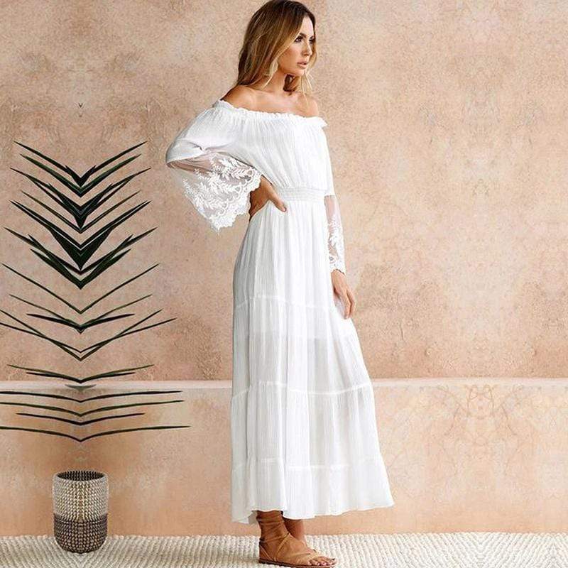 Natalie | Women's Elegant Off-Shoulder Summer Dress