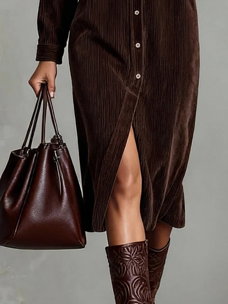 Dahlia | Women's Relaxed Button-Up Midi Dress