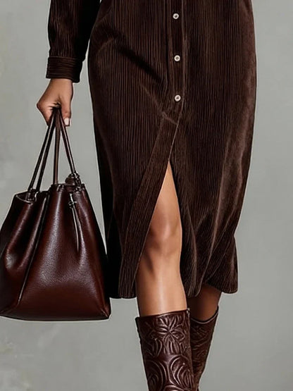 Dahlia | Women's Relaxed Button-Up Midi Dress