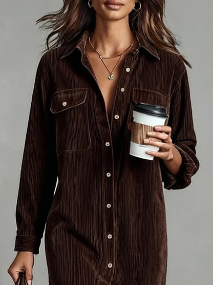 Dahlia | Women's Relaxed Button-Up Midi Dress