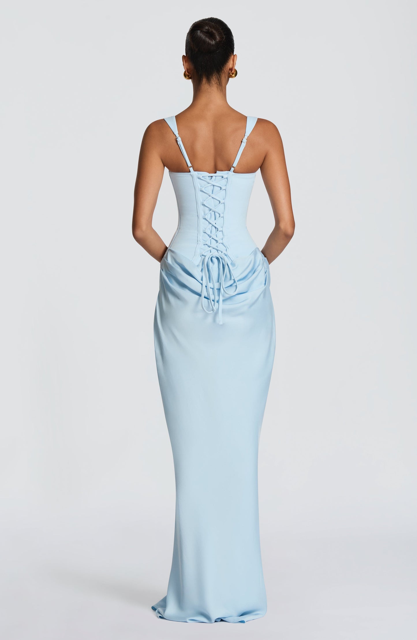 Zinnia | Women's Elegant Draped Square Neck Dress