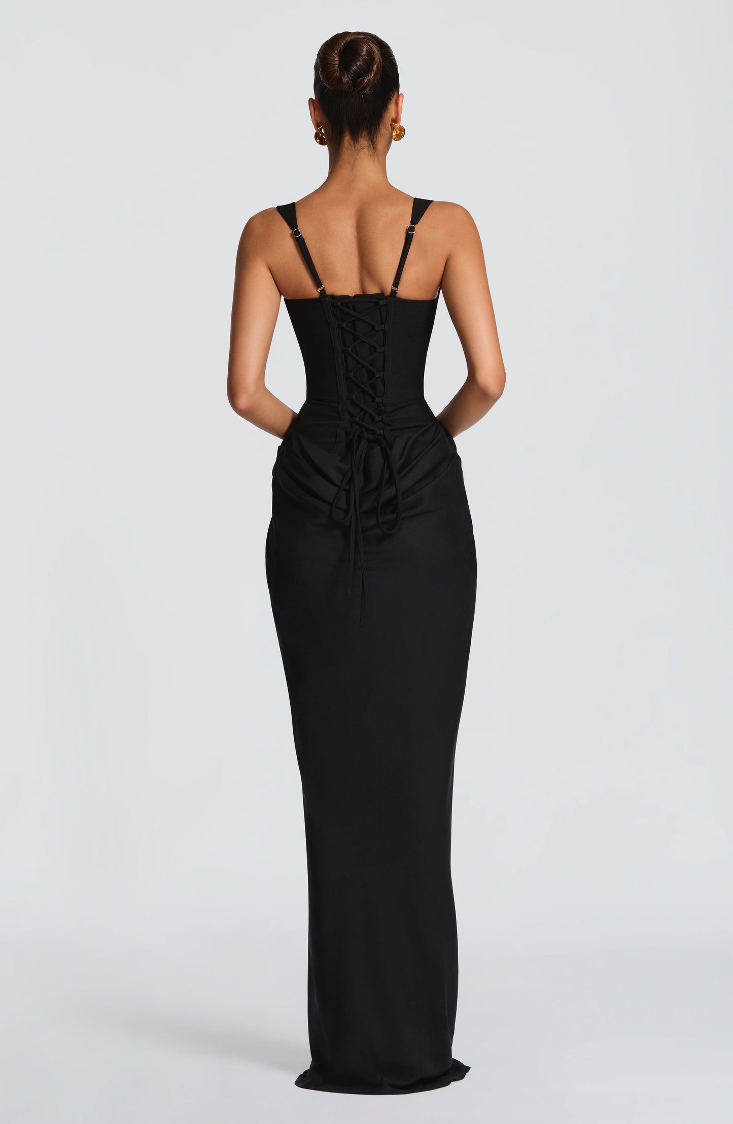 Zinnia | Women's Elegant Draped Square Neck Dress