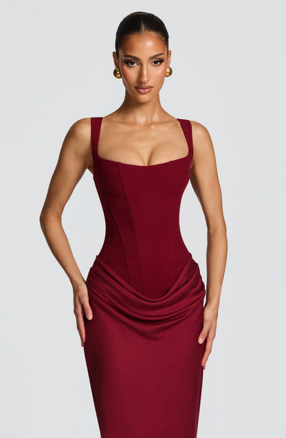 Aoife | Women's Formal Draped Evening Maxi Dress