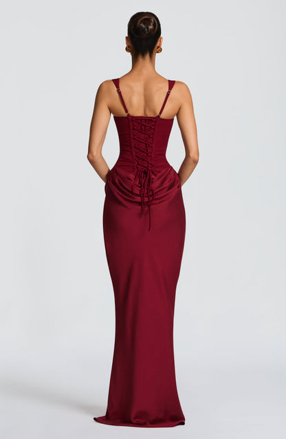 Aoife | Women's Formal Draped Evening Maxi Dress