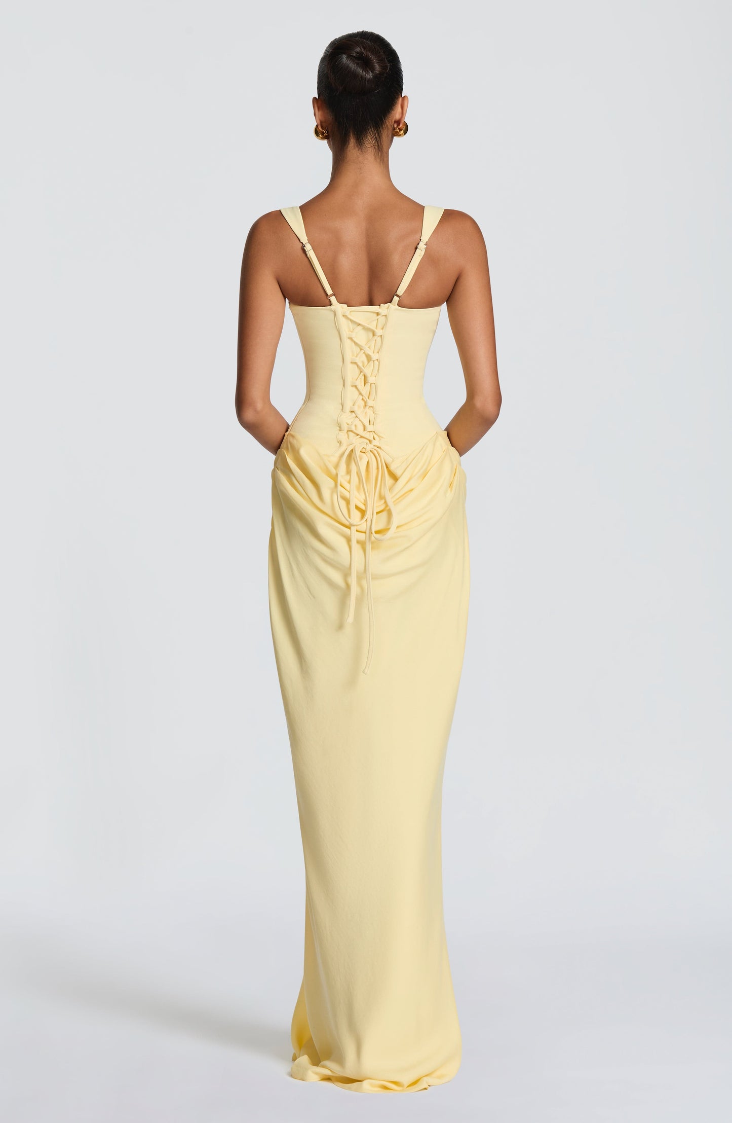 Zinnia | Women's Elegant Draped Square Neck Dress