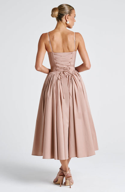 Gianna | Women's Summer Sophisticated A-Line Midi Dress