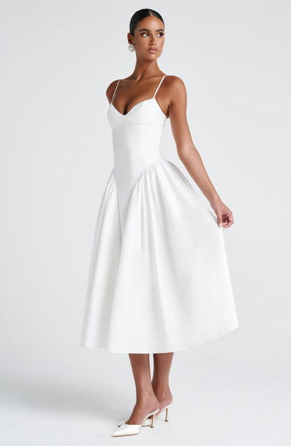 Gianna | Women's Summer Sophisticated A-Line Midi Dress