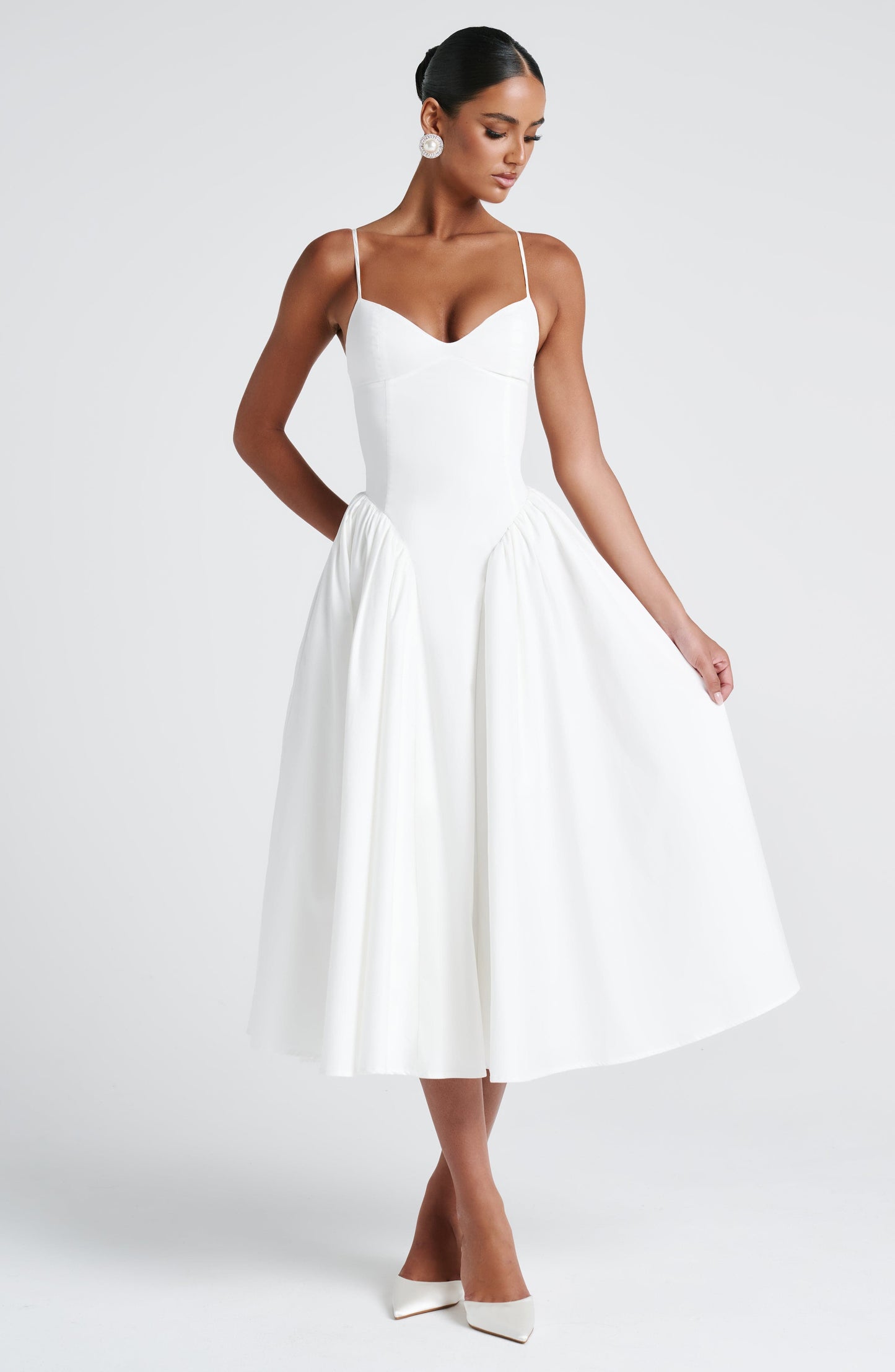 Gianna | Women's Summer Sophisticated A-Line Midi Dress
