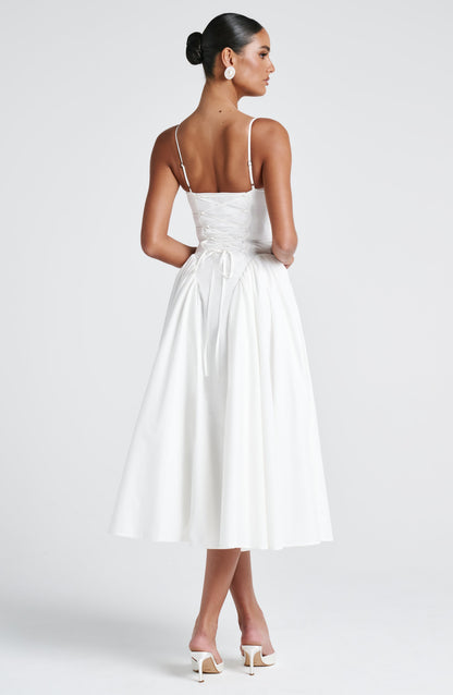 Gianna | Women's Summer Sophisticated A-Line Midi Dress