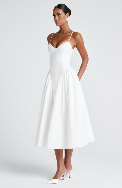 Gianna | Women's Summer Sophisticated A-Line Midi Dress