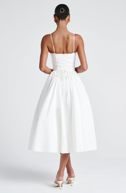Gianna | Women's Summer Sophisticated A-Line Midi Dress