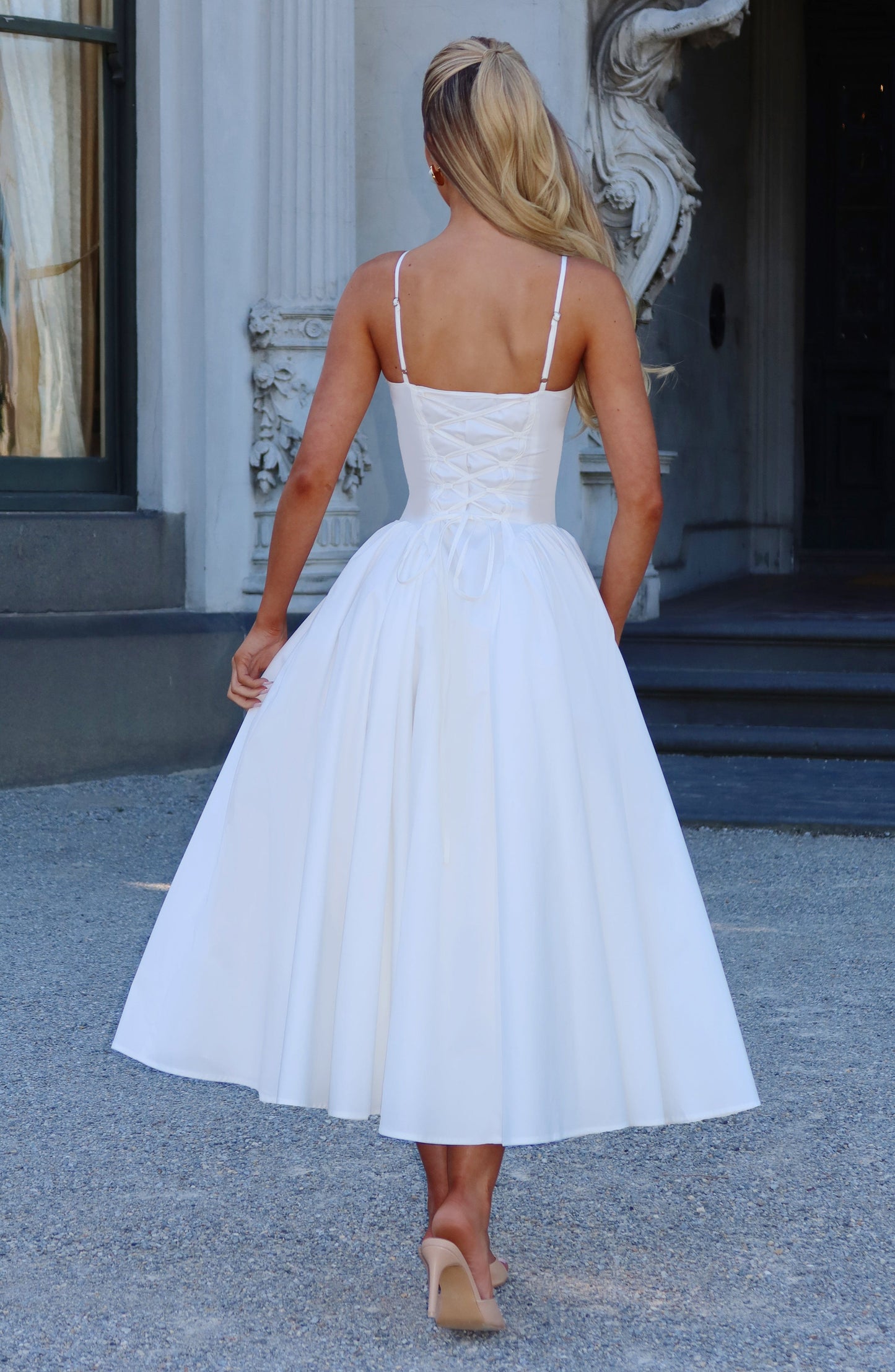 Gianna | Women's Summer Sophisticated A-Line Midi Dress