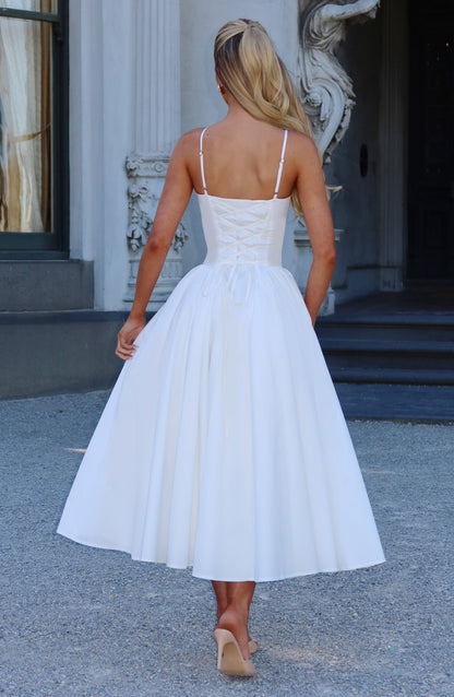 Gianna | Women's Summer Sophisticated A-Line Midi Dress