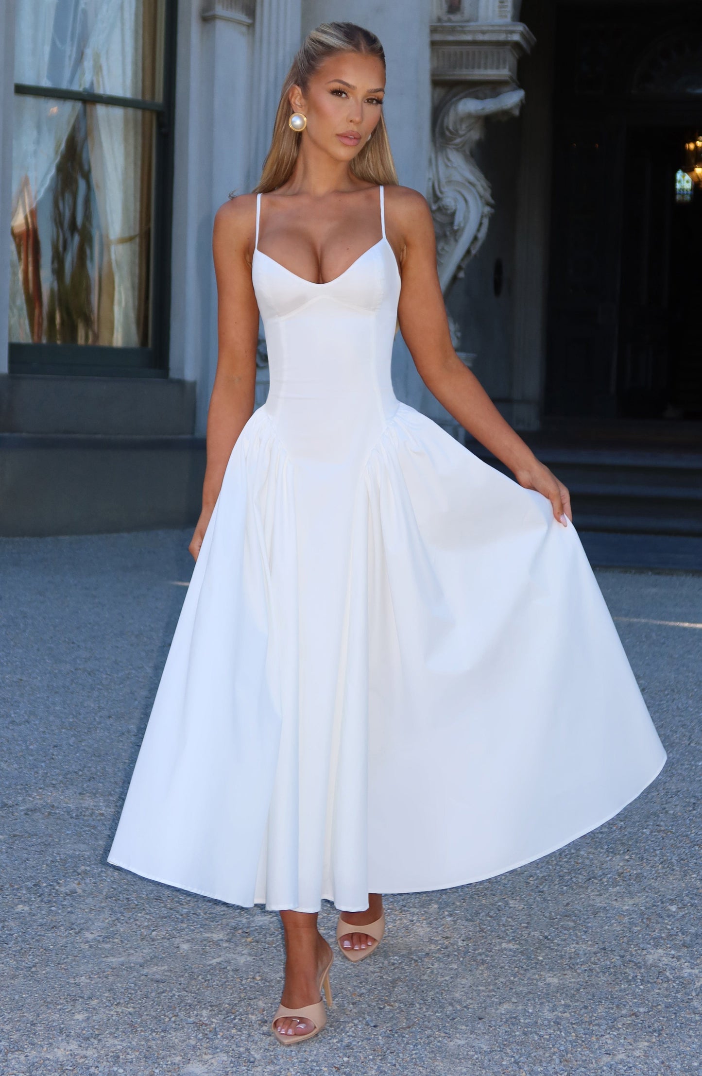 Gianna | Women's Summer Sophisticated A-Line Midi Dress
