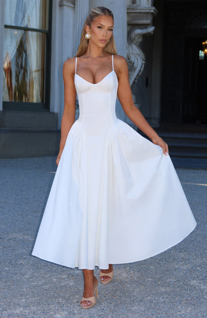 Gianna | Women's Summer Sophisticated A-Line Midi Dress