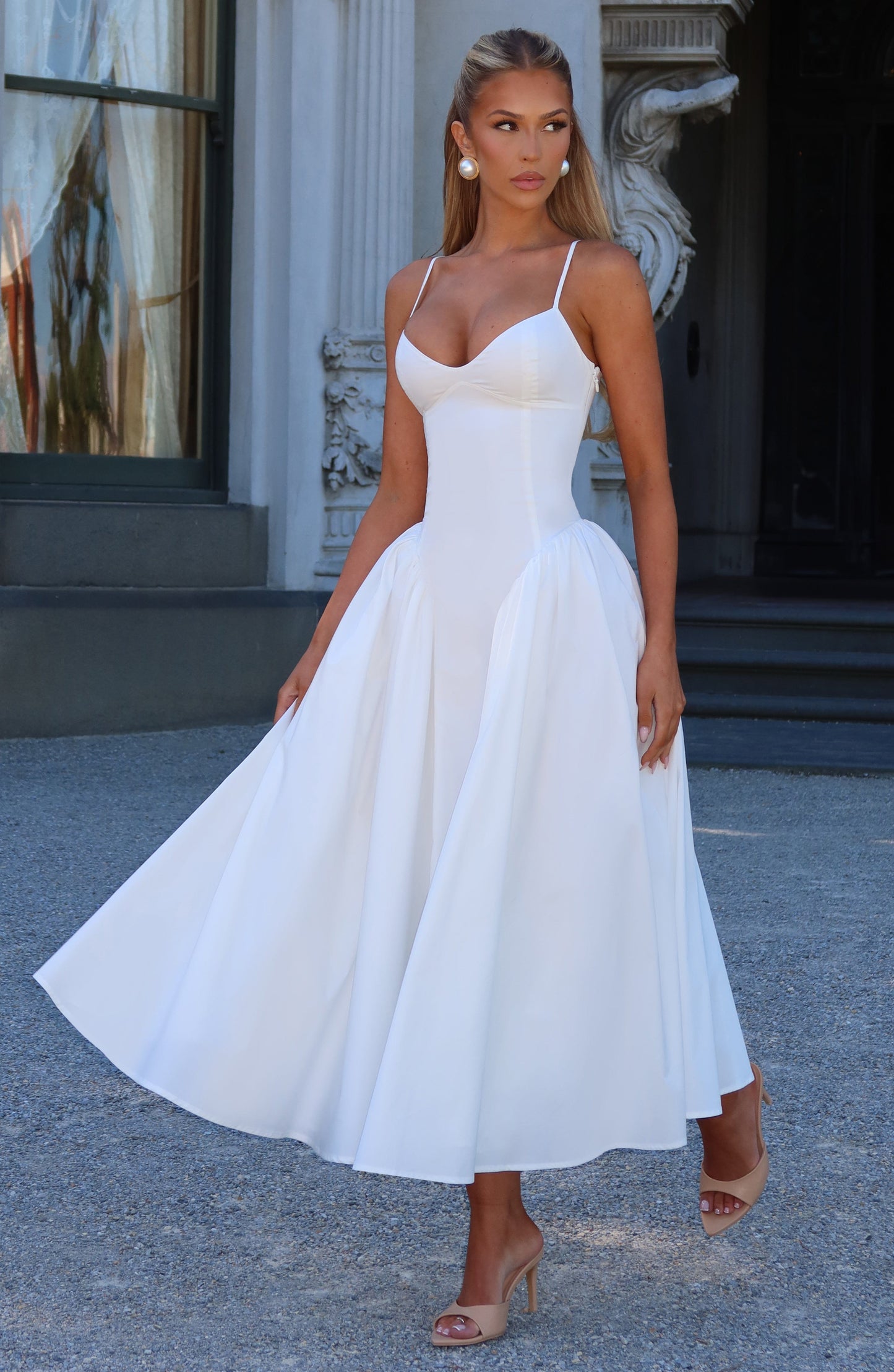 Gianna | Women's Summer Sophisticated A-Line Midi Dress