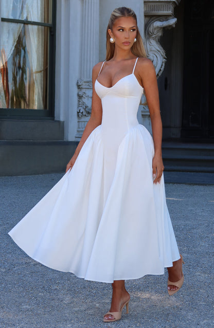 Gianna | Women's Summer Sophisticated A-Line Midi Dress