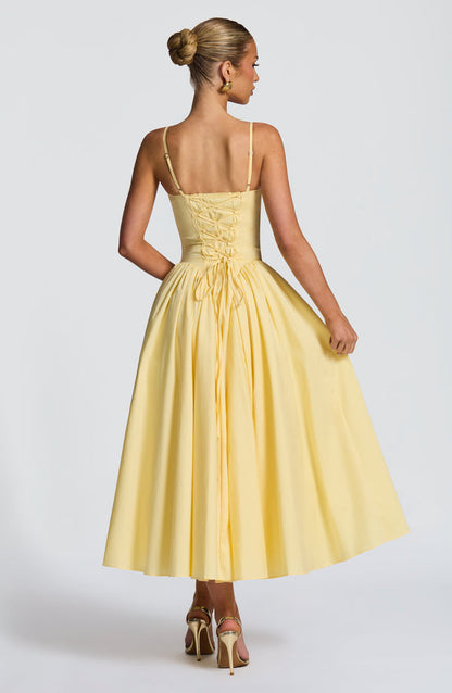 Gianna | Women's Summer Sophisticated A-Line Midi Dress