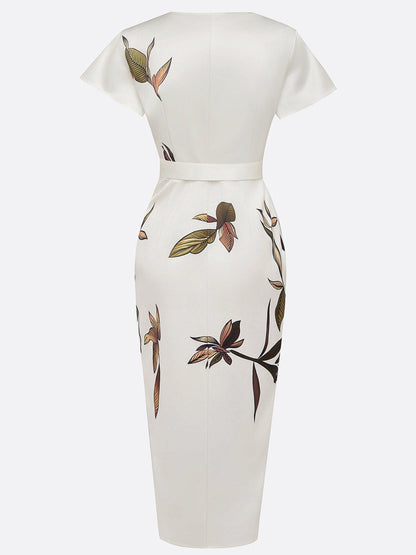 Skye | Women's Elegant Printed Wrap Dress