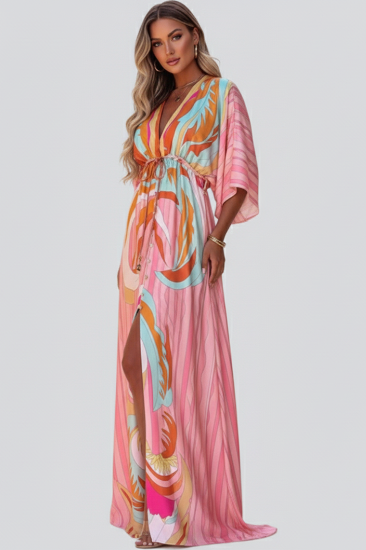 Anna | Women's Summer Printed Batwing Dress