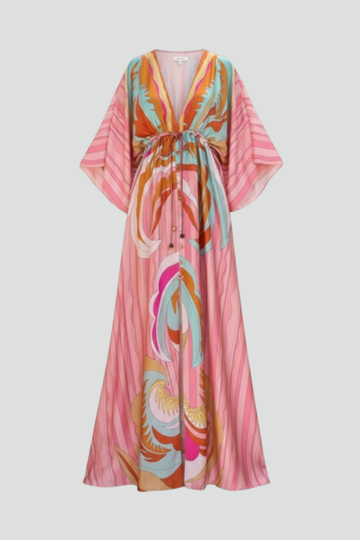 Anna | Women's Summer Printed Batwing Dress