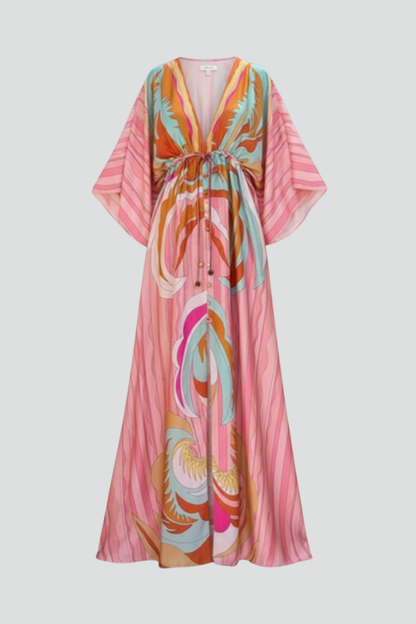 Anna | Women's Summer Printed Batwing Dress