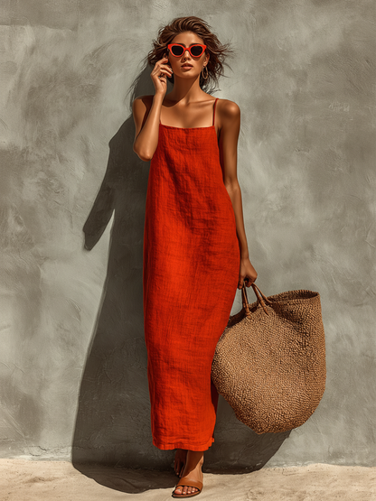 Britta | Women's Summer Spaghettistrap Maxi Dress