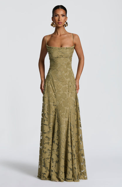 Blair | Women's Formal Embroided Maxi Evening Dress
