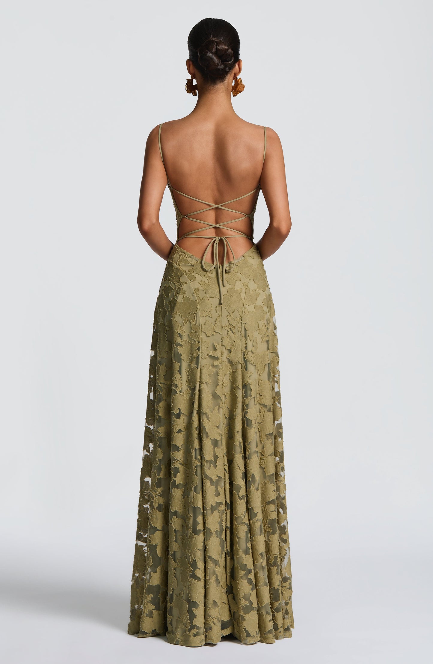 Remi | Women's Elegant Embroidered Maxi Evening Dress