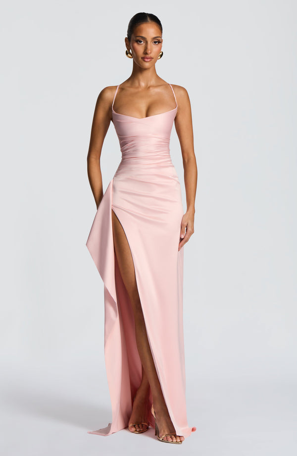 Eleanor | Women's Evening Sleeveless Satin Dress