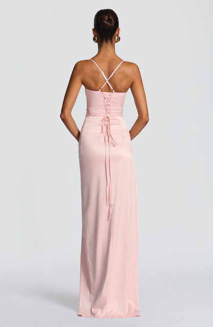 Eleanor | Women's Evening Sleeveless Satin Dress