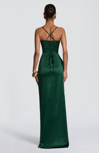 Eleanor | Women's Evening Sleeveless Satin Dress